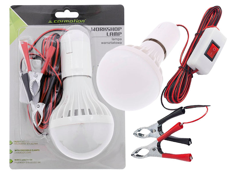 LED lámpa 12V os lámpa krokodil klipszekkel – kép 4