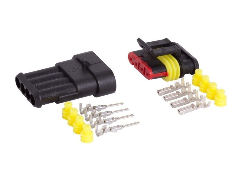 4-utas hermetikus csatlakozó, dugó + aljzat