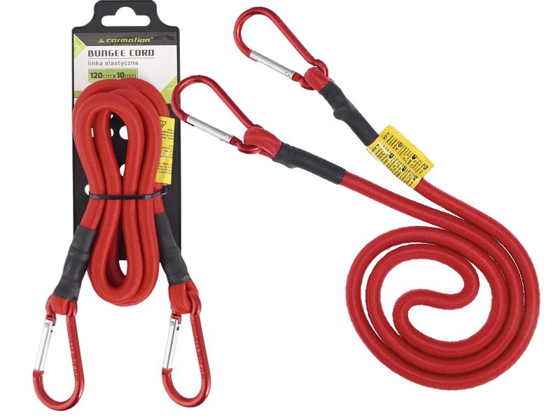 10mm x 120cm es rugalmas kötél karabinerekkel – kép 3