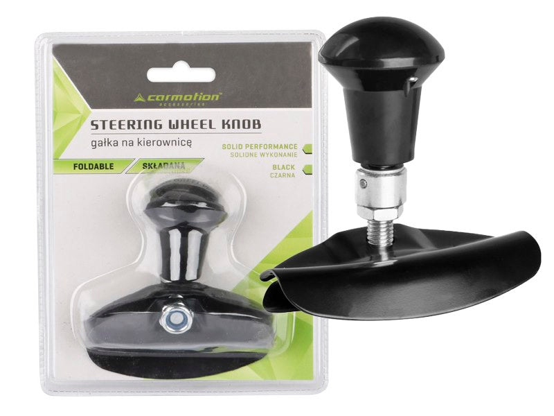 Kormánygomb összehajtható fekete – kép 3