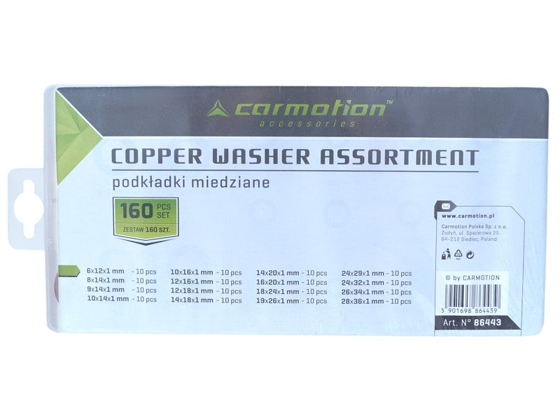 Réz alátétek 150 db – kép 2