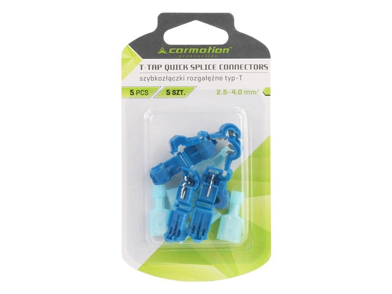 T típusú gyorscsatlakozók kék 25 40 mm2 16 14 AWG 15A max 5 db – kép 2