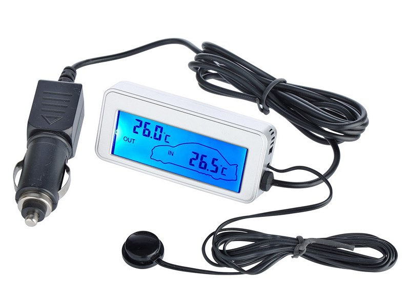 Beltérikültéri autós hőmérő – kép 4
