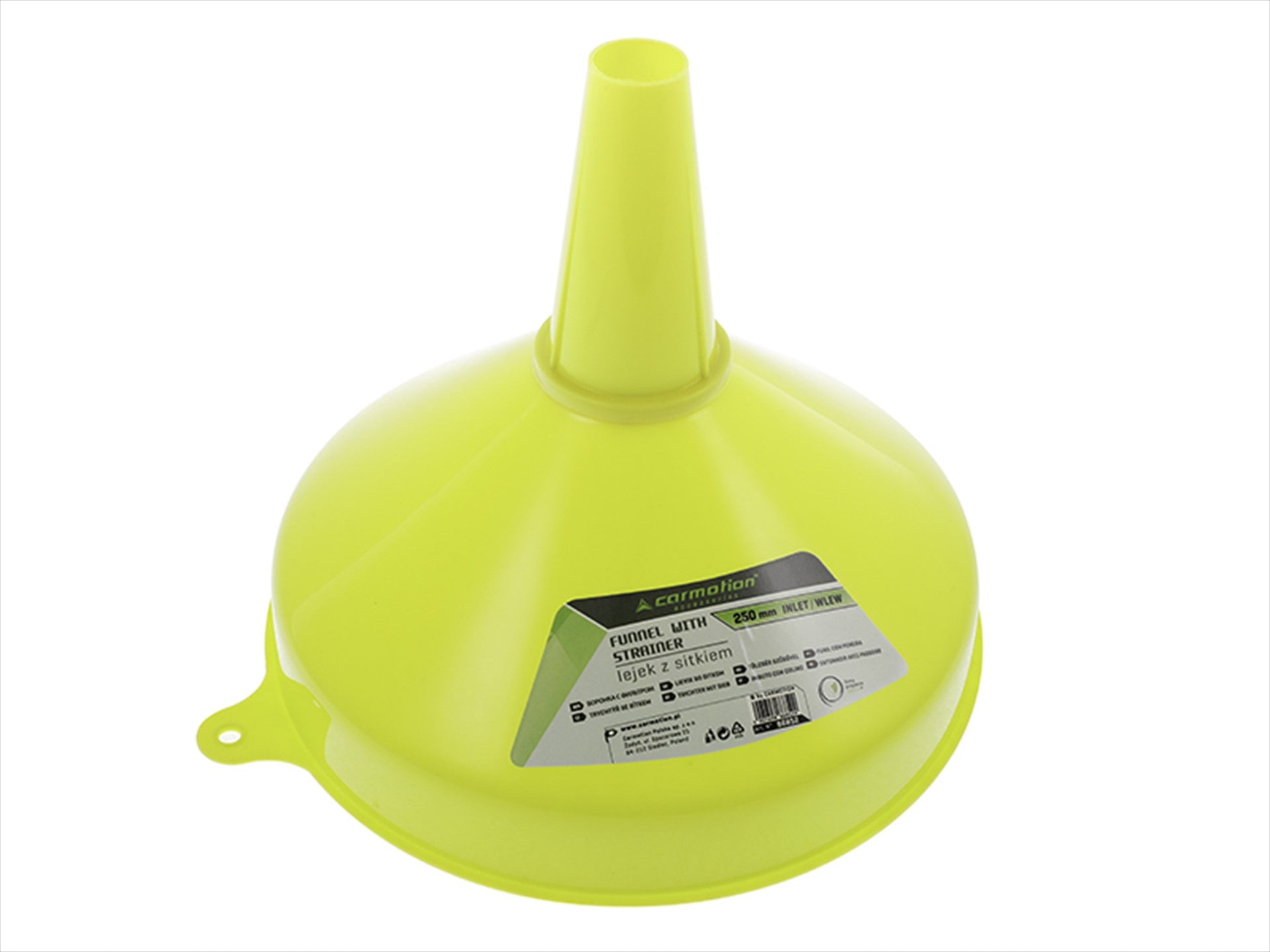 Tölcsér szűrővel, 250 mm-es tál