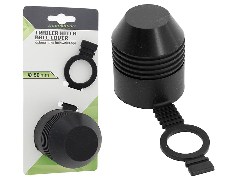 Vonóhorog gömbfedél fekete gumi – kép 4