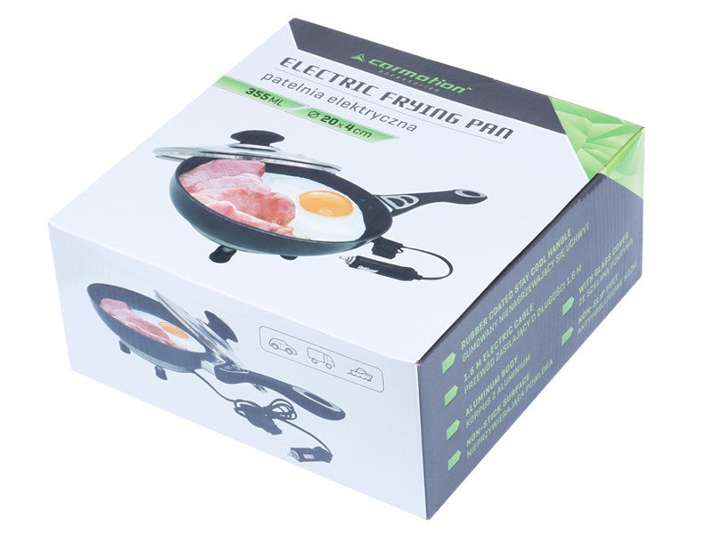 Elektromos serpenyő 200 mm 24V 250W fedővel – kép 4