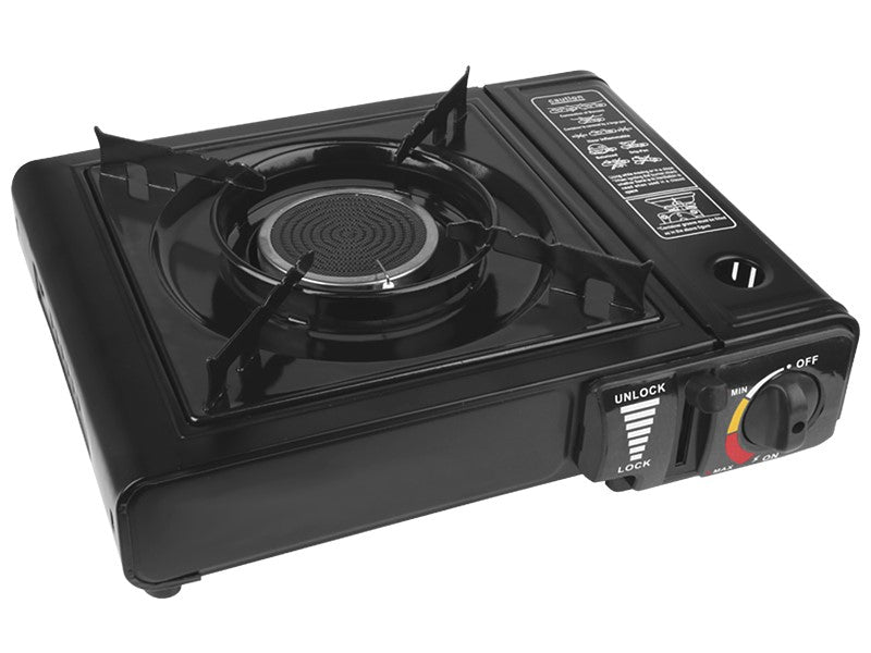 Kemping gáztűzhely 1,62kW, 1 kerámia égő, patronhoz