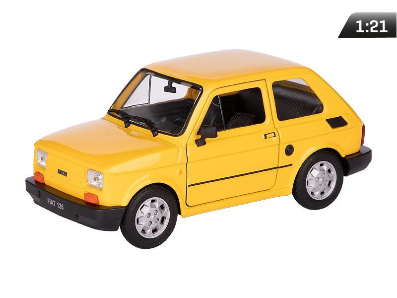 1:21-es modell, PRL FIAT 126p, sárga színű