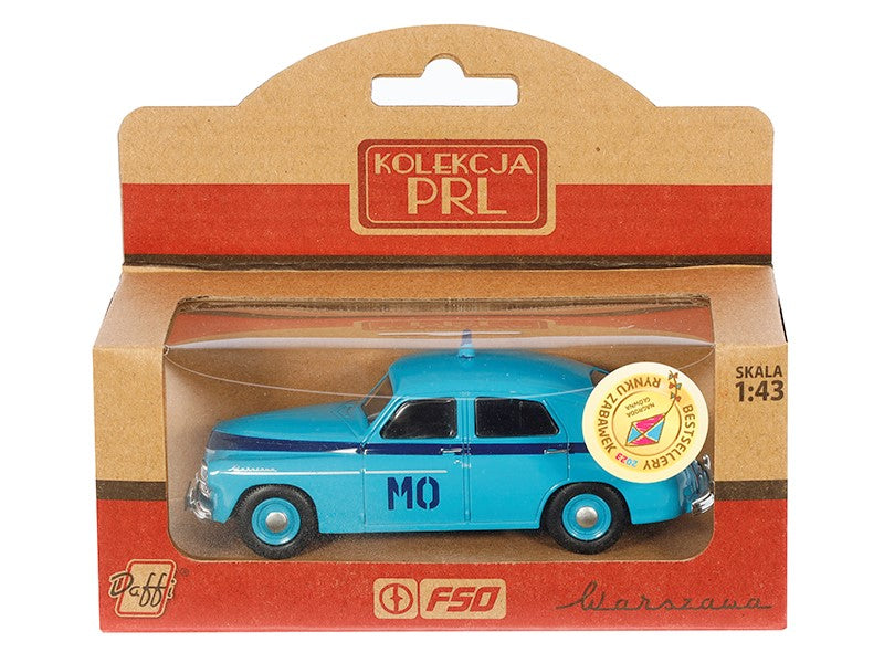 1:43 PRL WARSZAWA M20 MO modell kék – kép 4