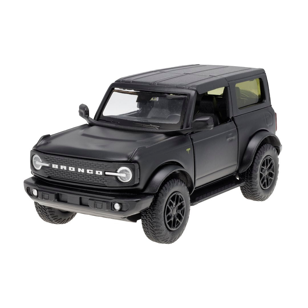 1:36 RMZ Ford Bronco Badlands 2023 matt fekete modell – kép 2