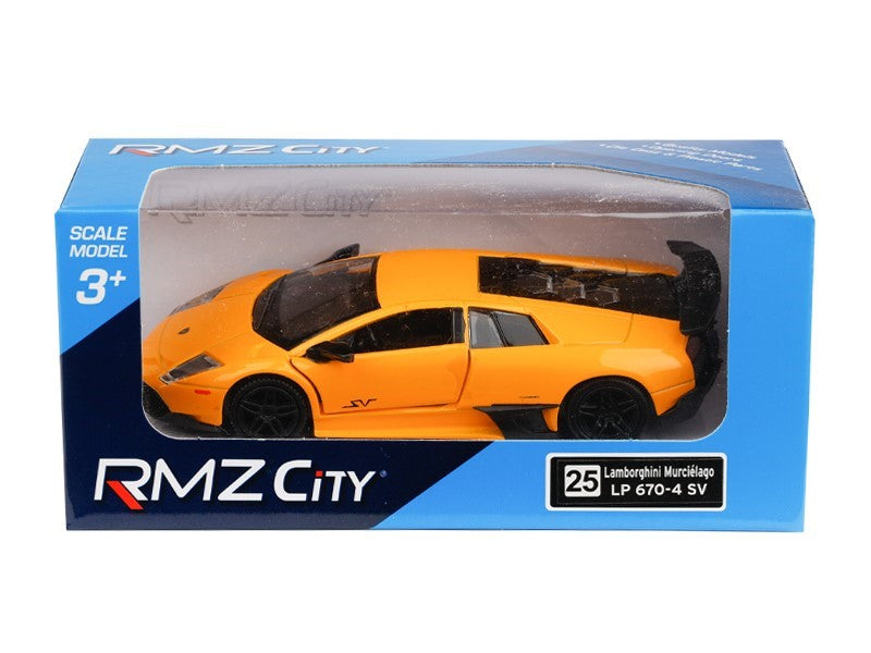 1:32 es modell RMZ Lamborghini Murcielago LP670 4 SV sárga – kép 4