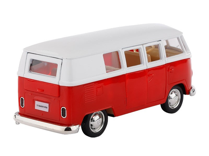 1:32 es modell RMZ VW T1 Transporter piros fehér – kép 2