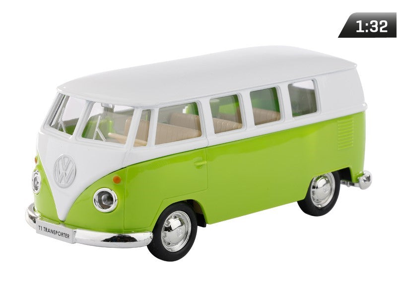 1:32-es modell, RMZ VW T1 Transporter, zöld-fehér színben