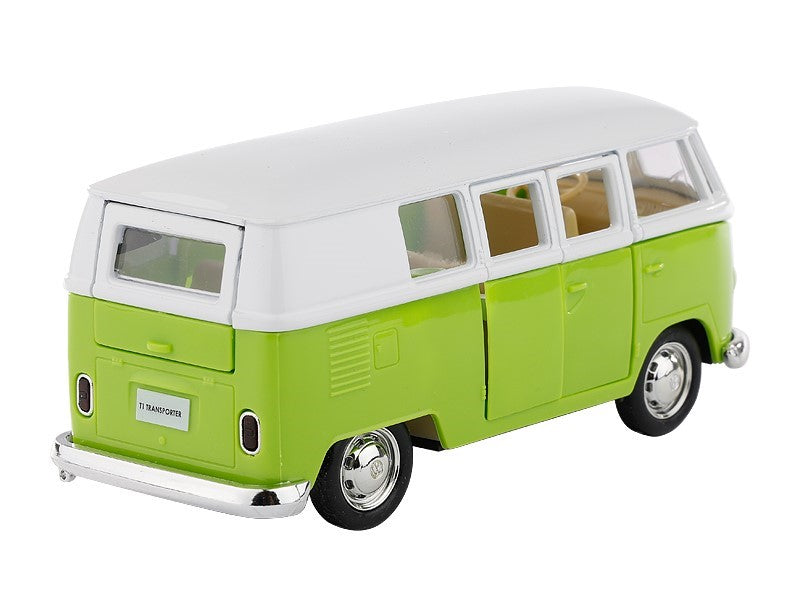 1:32 es modell RMZ VW T1 Transporter zöld fehér színben – kép 2