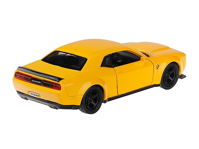 1:32 es modell RMZ Dodge Challenger SRT sárga színben – kép 2