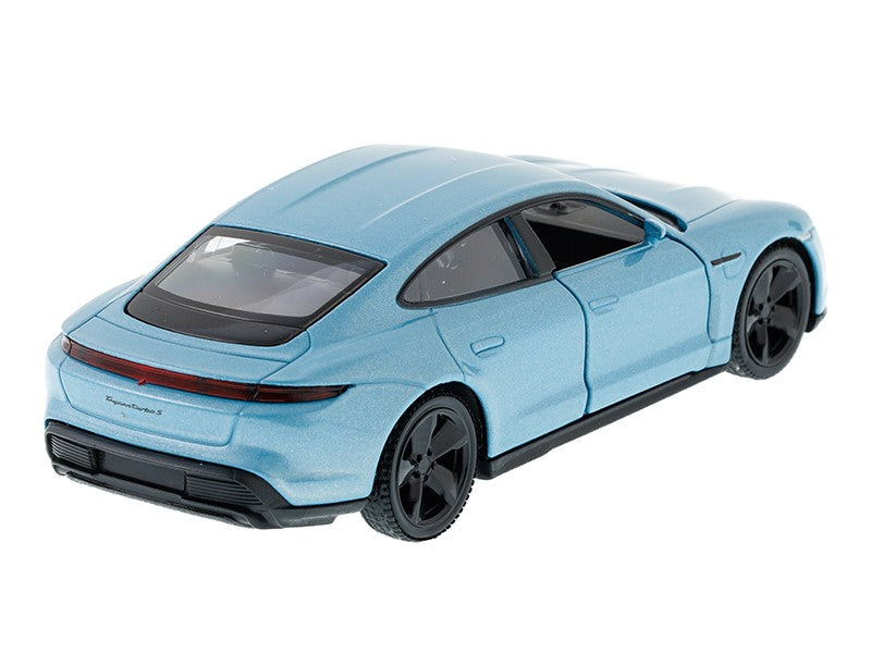 1:32 es modell RMZ Porsche Taycan Turbo S 2020 kék – kép 3