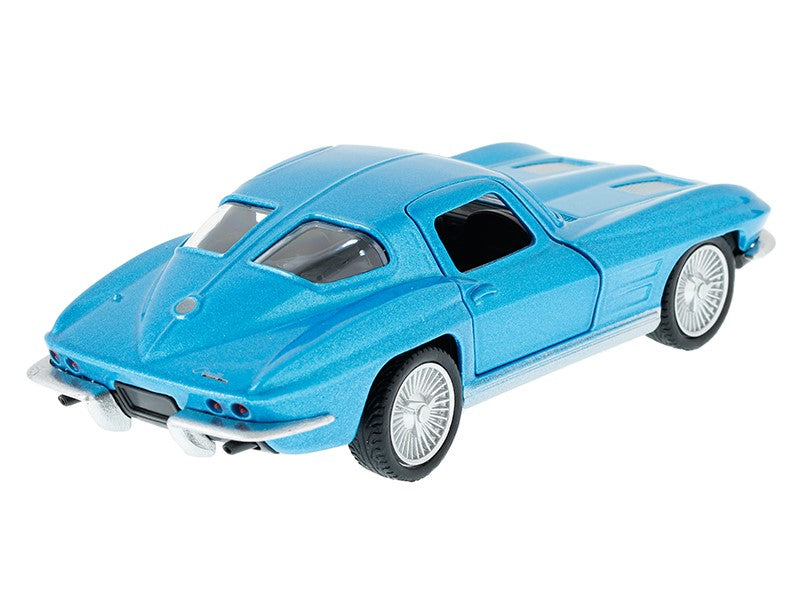 1:32 es modell RMZ 1963 Chevrolet Corvette Stingray osztott ablak kék – kép 3