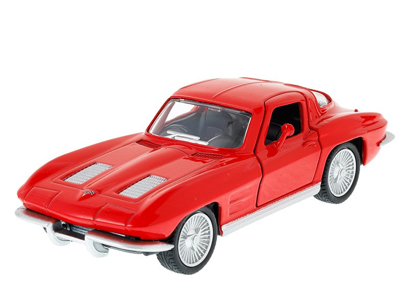 1:32 es modell RMZ 1963 Chevrolet Corvette Stingray osztott ablak piros – kép 2