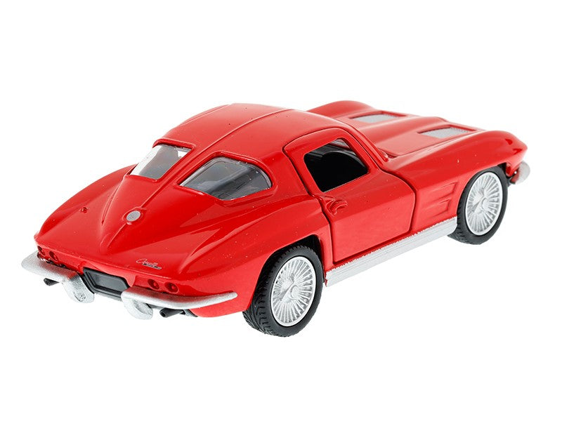 1:32 es modell RMZ 1963 Chevrolet Corvette Stingray osztott ablak piros – kép 3