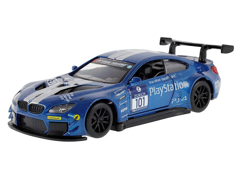 1:44 BMW M6 GT3 kék modell – kép 2