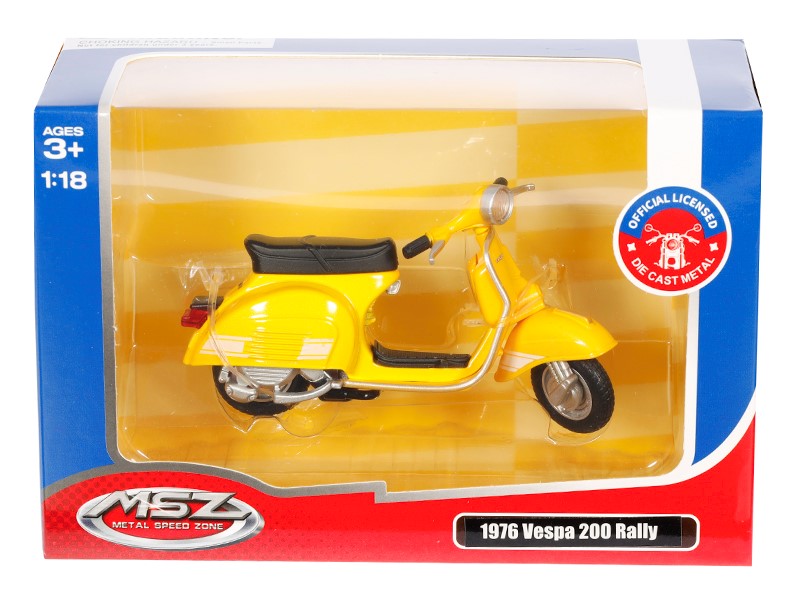 1:18 1976 os Vespa 200 Rally sárga modell – kép 4