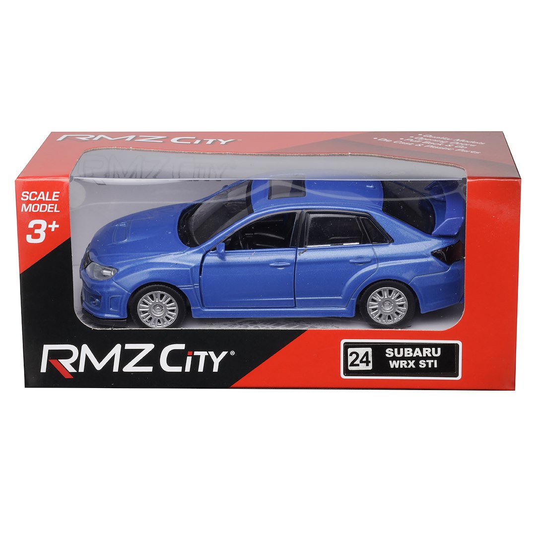 1:36 RMZ Subaru WRX STI 2010 kék modell – kép 4