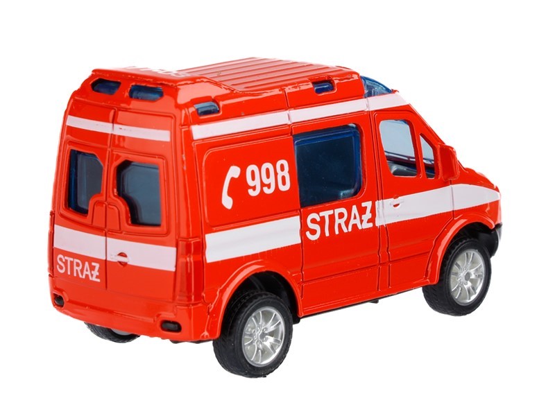 1:50 es modell Mercedes Benz Sprinter Mini FIRE piros – kép 2