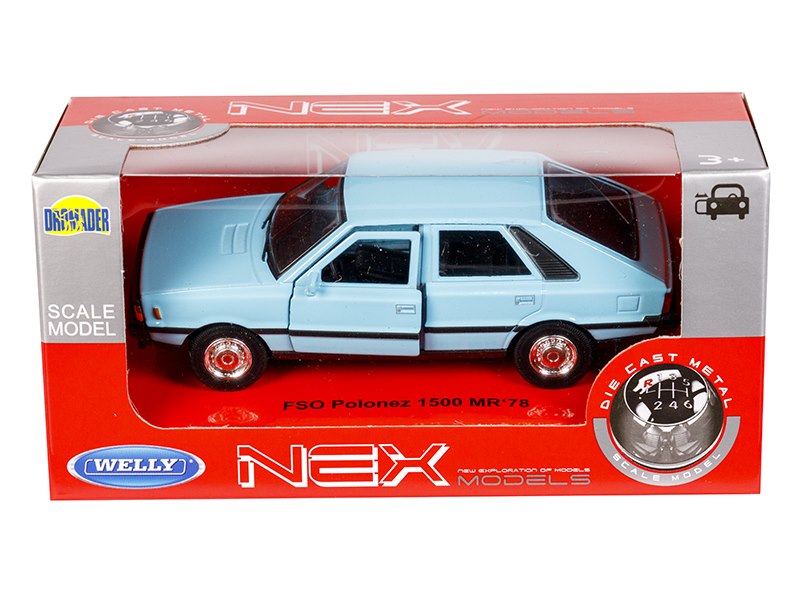 1:34 es modell FSO Polonez 1500 MR`78 kék – kép 4