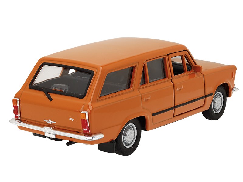 1:34 es modell Fiat 125P Kombi narancs színű – kép 3
