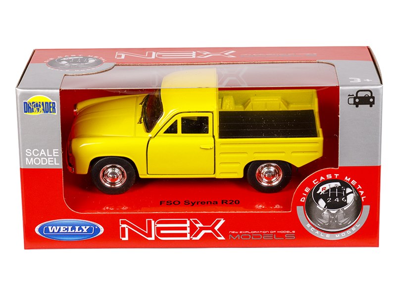 1:34 es modell FSO Syrena R20 sárga színű – kép 4