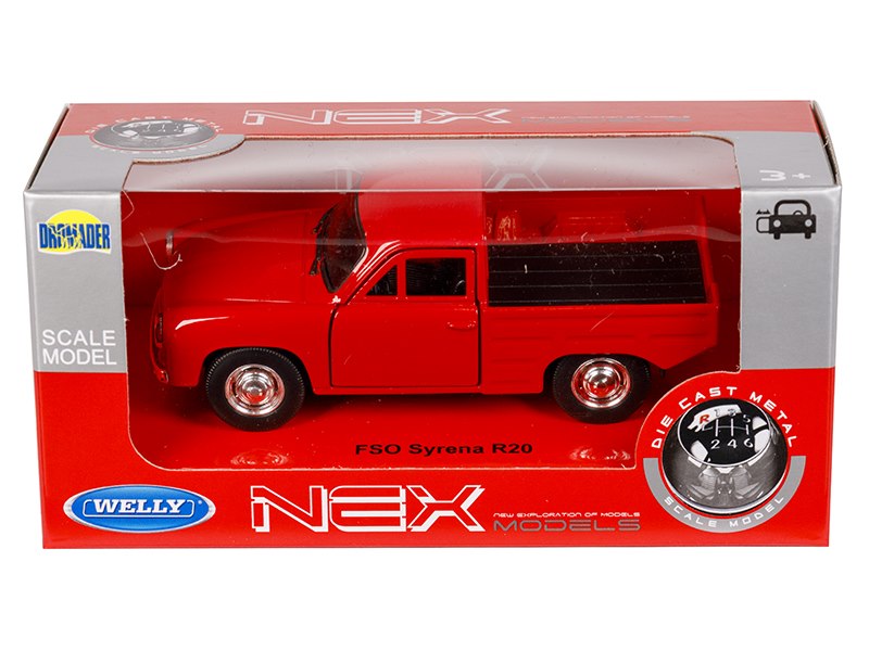 1:34 es modell FSO Syrena R20 piros színű – kép 4