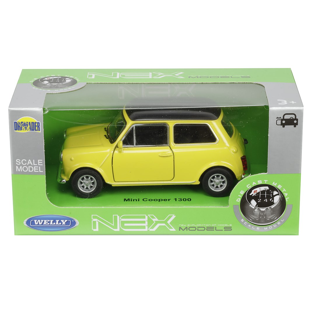 1:32 es modell Mini Cooper sárga – kép 4