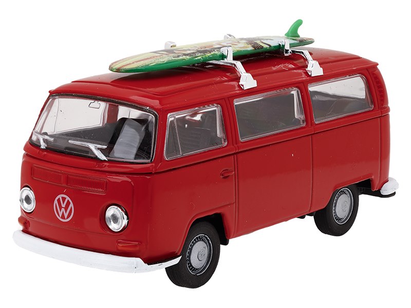 1:32 es modell 1972 es Volkswagen Bus T2 piros – kép 2