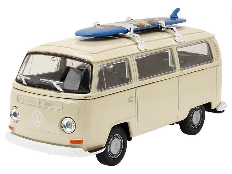 1:32 es modell 1972 Volkswagen Bus T2 krémszínű – kép 2