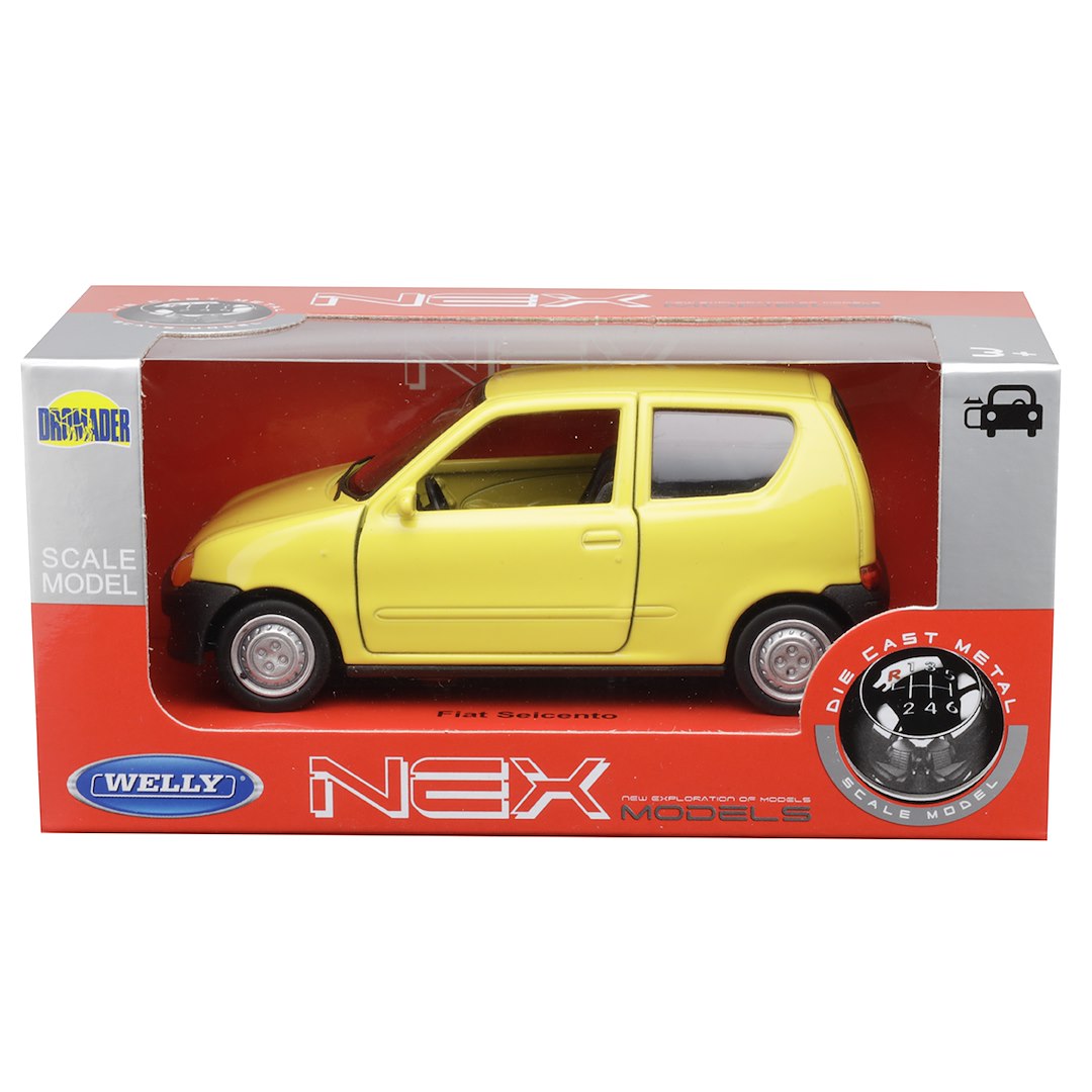1:34 es modell FIAT Seicento sárga – kép 4