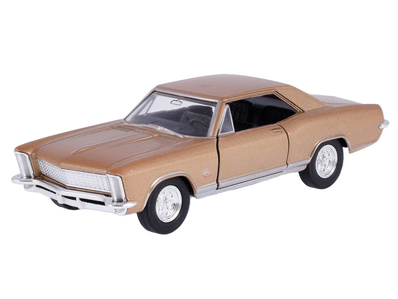 1:34 es modell 1965 Buick Riviera Gran Sport arany A00875BRZL – kép 2
