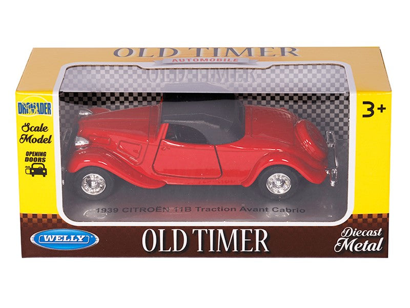 1:34 es modell 1939 CITROËN 11B Traction Avant Cabrio piros A008751C1TC – kép 4