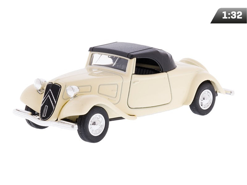 1:34-es modell, 1939 CITROËN 11B Traction Avant Cabrio, krémszínű (A008751C1TK)