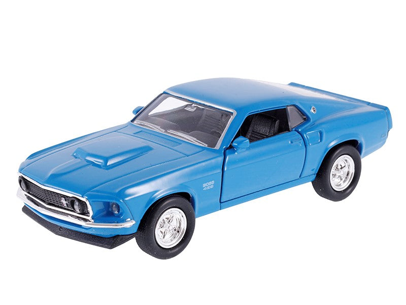 1:34 es modell 1969 FORD Mustang Boss 429 kék A876FMB4N – kép 2
