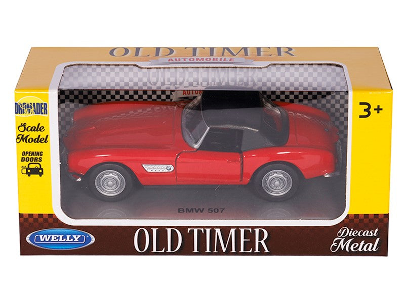 1:34 es modell BMW 507 piros A00875B5C – kép 4