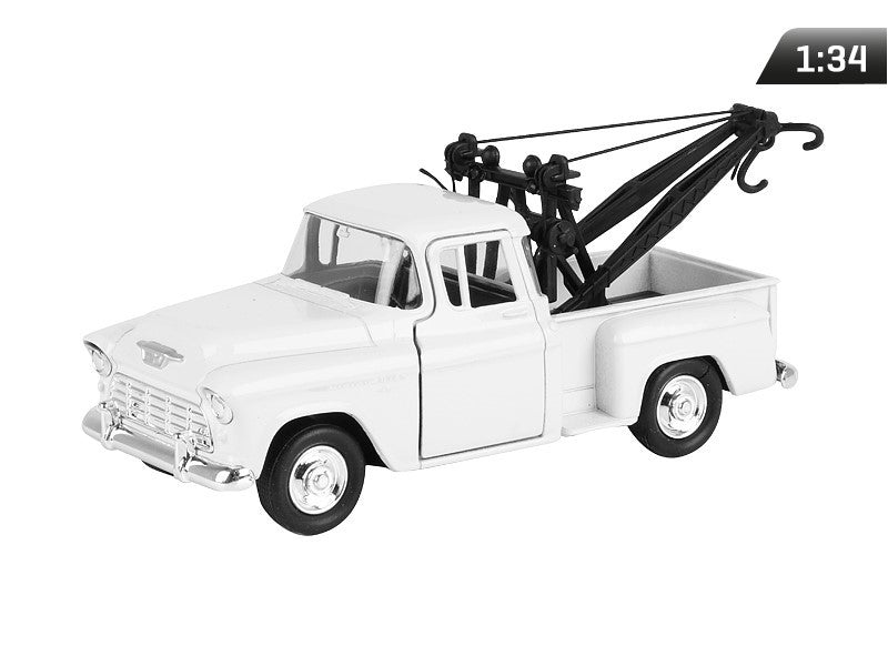 1:34-es modell, CHEVY Stepside vontató, fehér(A880CSTTB)