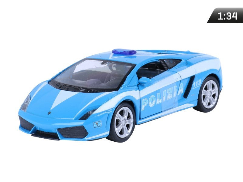 1:34-es modell, LAMBORGHINI Gallardo LP560-4, POLICE, kék (A876LAGPN)