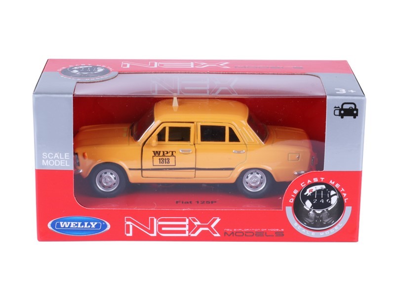 1:34 es modell PRL FIAT 125p WPT 1313 narancssárga A884F125TAP – kép 2