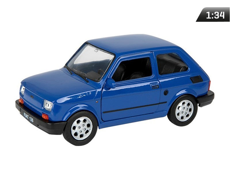 1:34-es modell, PRL FIAT 126p, tengerészkék (A884F126G)