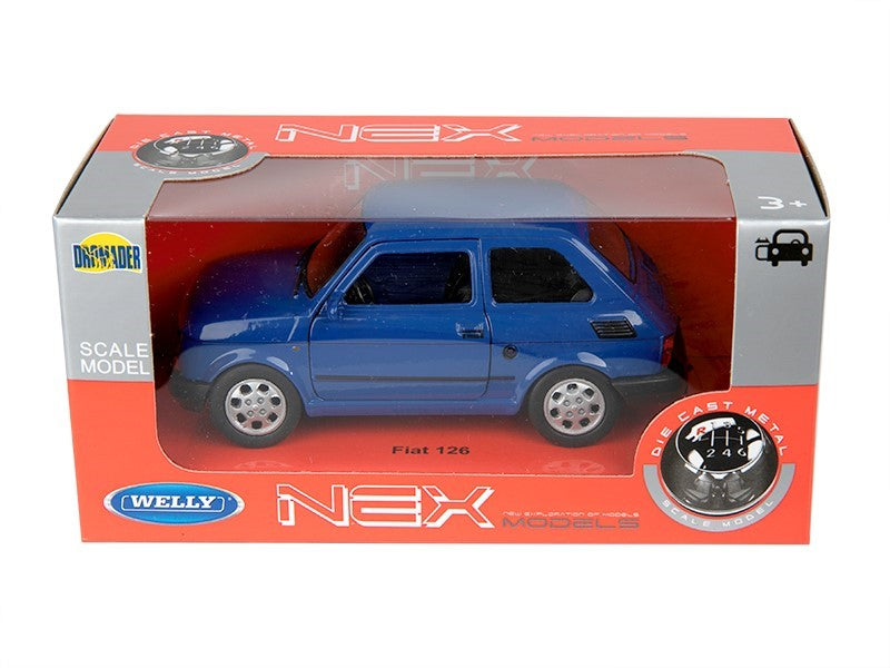 1:34 es modell PRL FIAT 126p tengerészkék A884F126G – kép 3