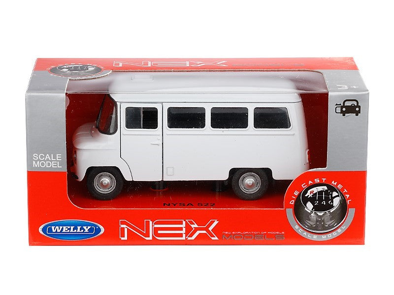 1:34 es modell PRL Nysa 522 fehér A884N522B – kép 3