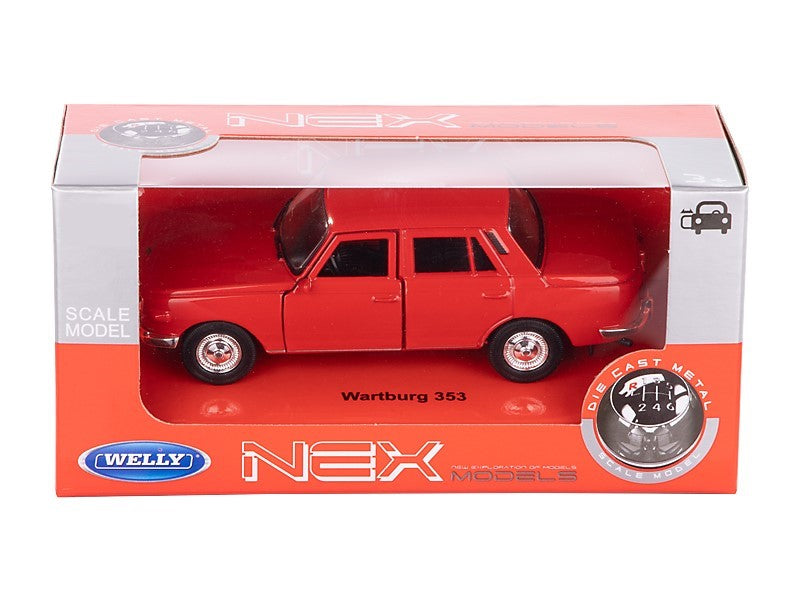 1:34 es modell WARTBURG 353 piros A884W353C – kép 3