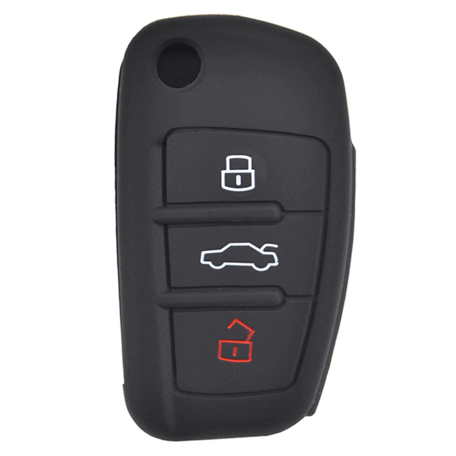 Audi bicskakulcs szilikon tok BLACK