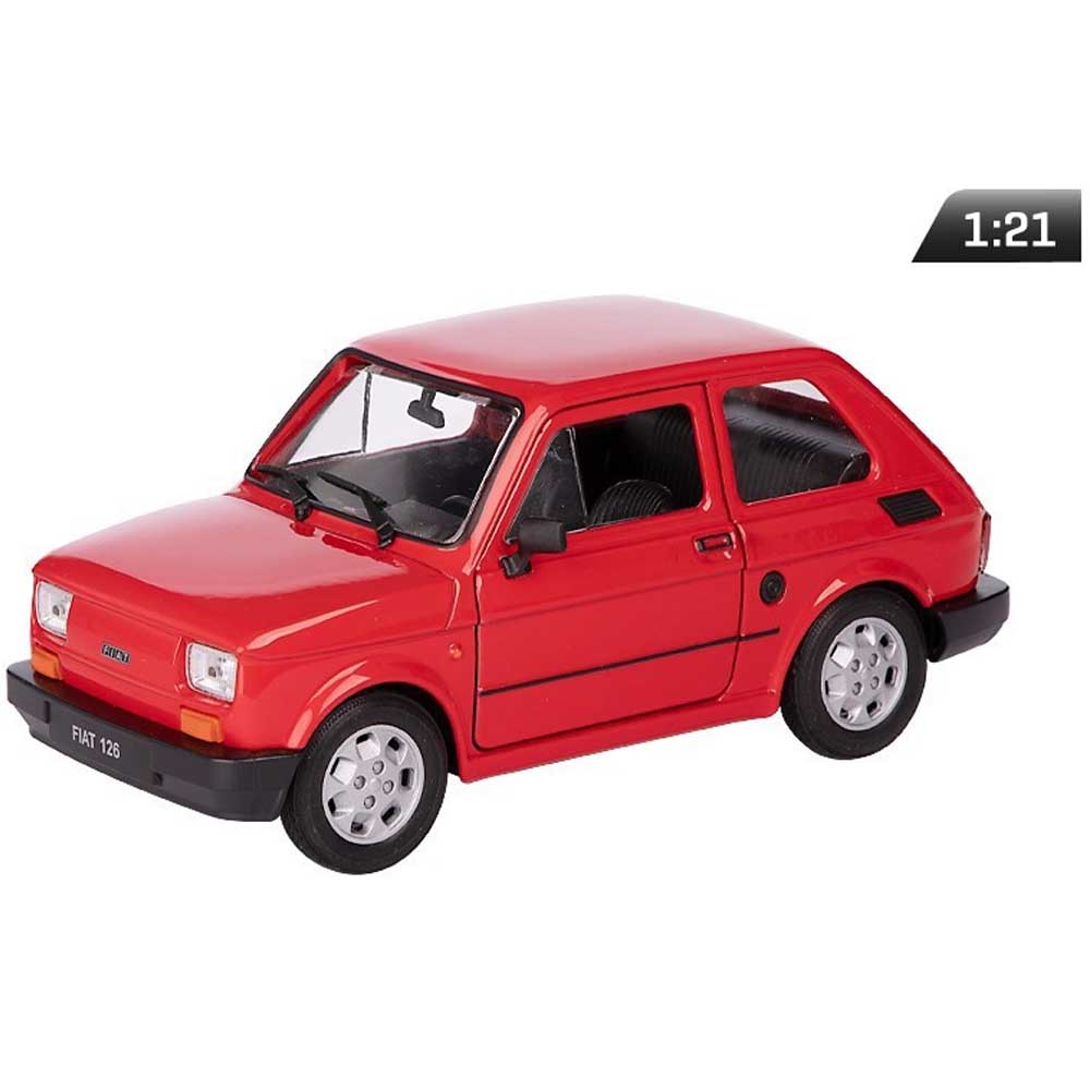 Autó modell – Fiat 126p PRL (1:21, piros)