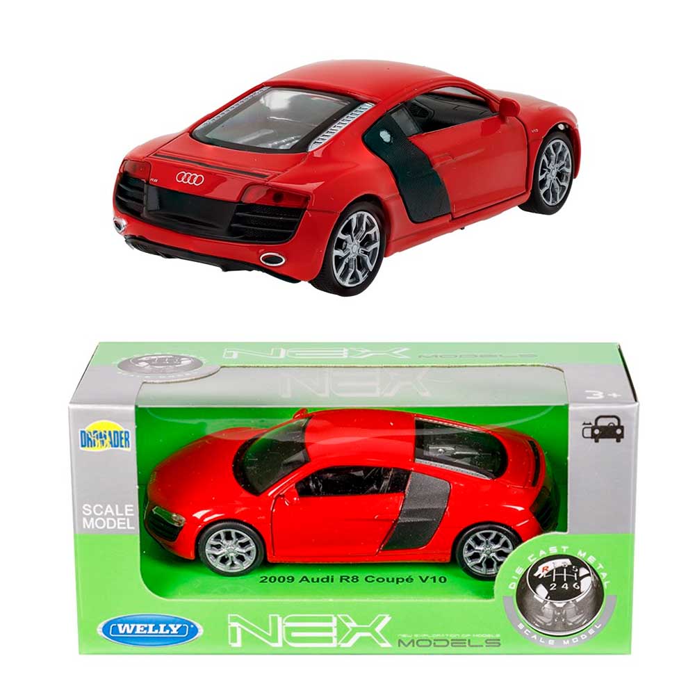 Audi R8 Coupé V10 2009 modellautó – 1:32, piros